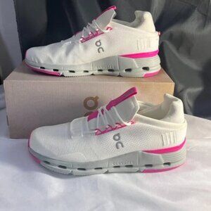 🌸👟On Cloud Cloudnova Barbie Women Pink Shoes White